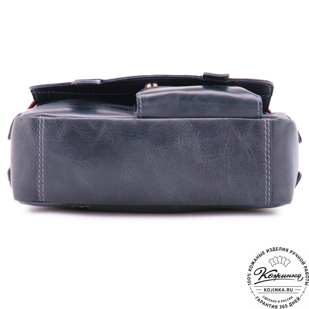  Кожаная сумка "Фрея" (темно-синий) 